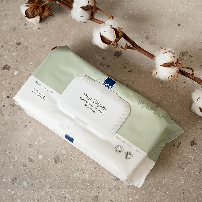 Abena Wet Body Wipes, Fragrance Free | Pack of 80 - Image 8