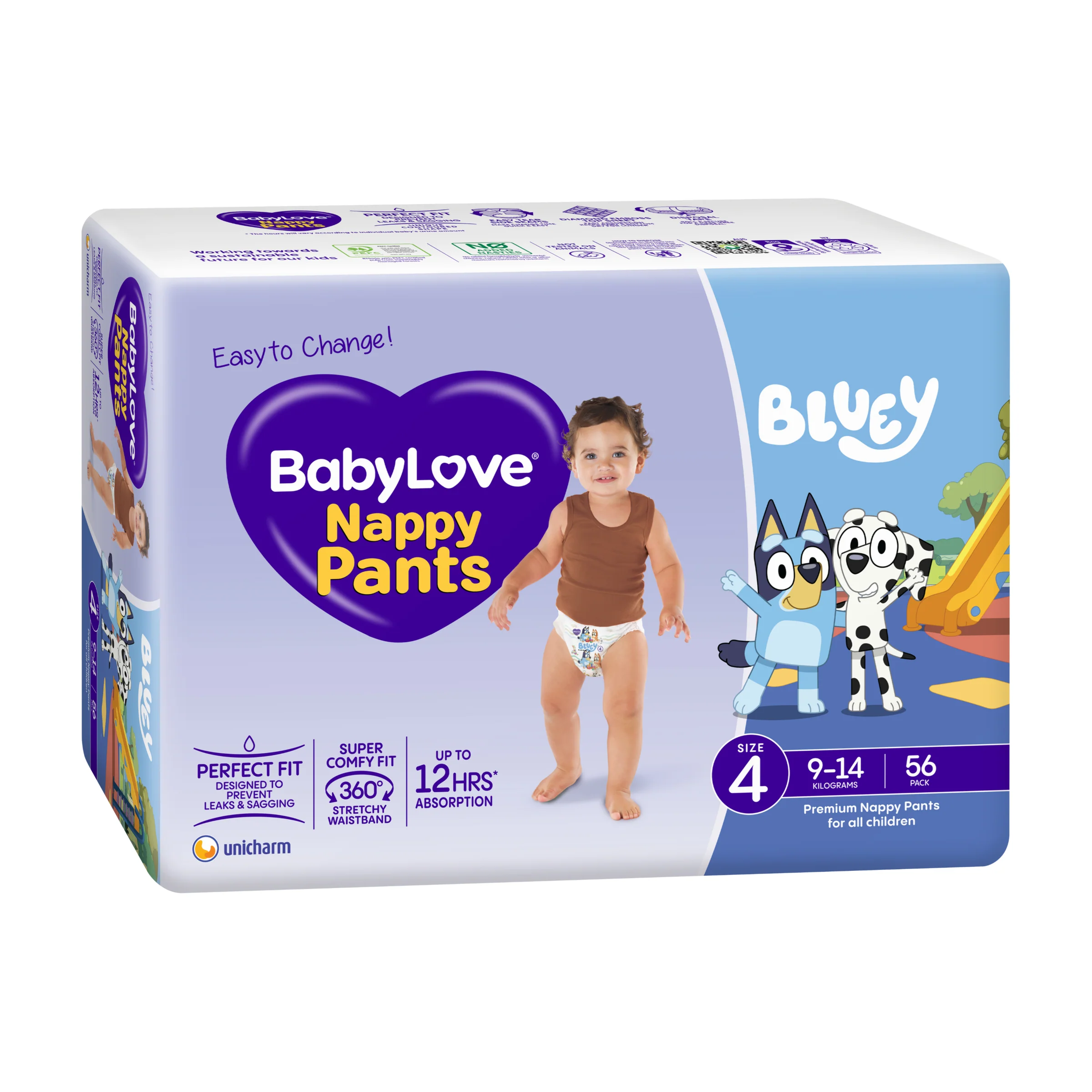 BabyLove Nappy Pants Jumbo Toddler Size 4 (9-14kg) | Pack of 56