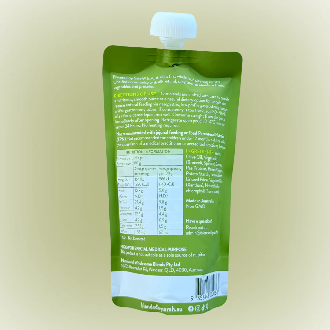 Blended by Sarah Super Greens 280g pouch | Carton of 24 - Image 2