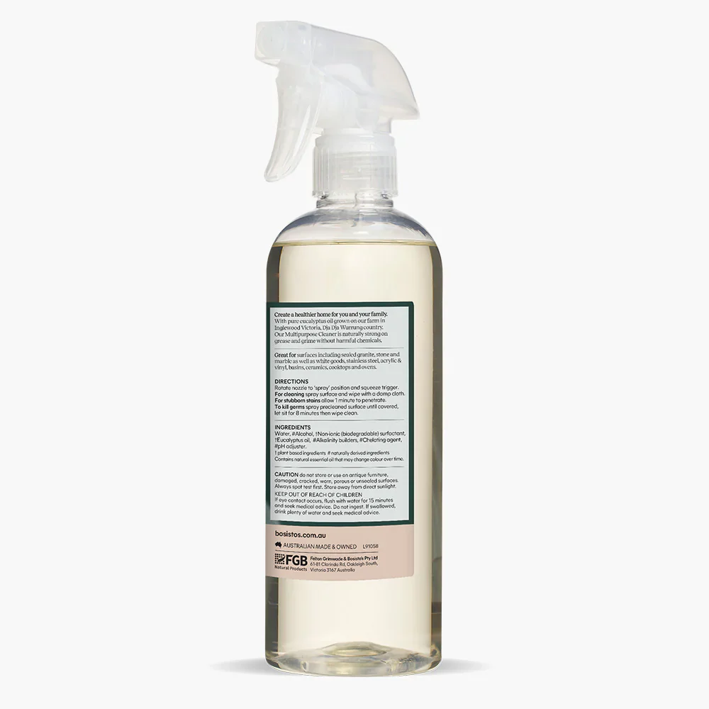 Bosisto's Multipurpose Cleaner 500mL Bottle - Image 4