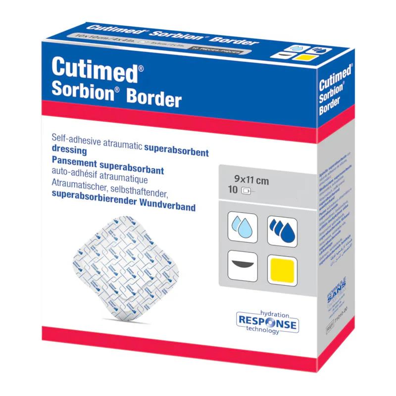 Cutimed Sorbion Border Sterile Dressing | Pack of 10 - Image 4