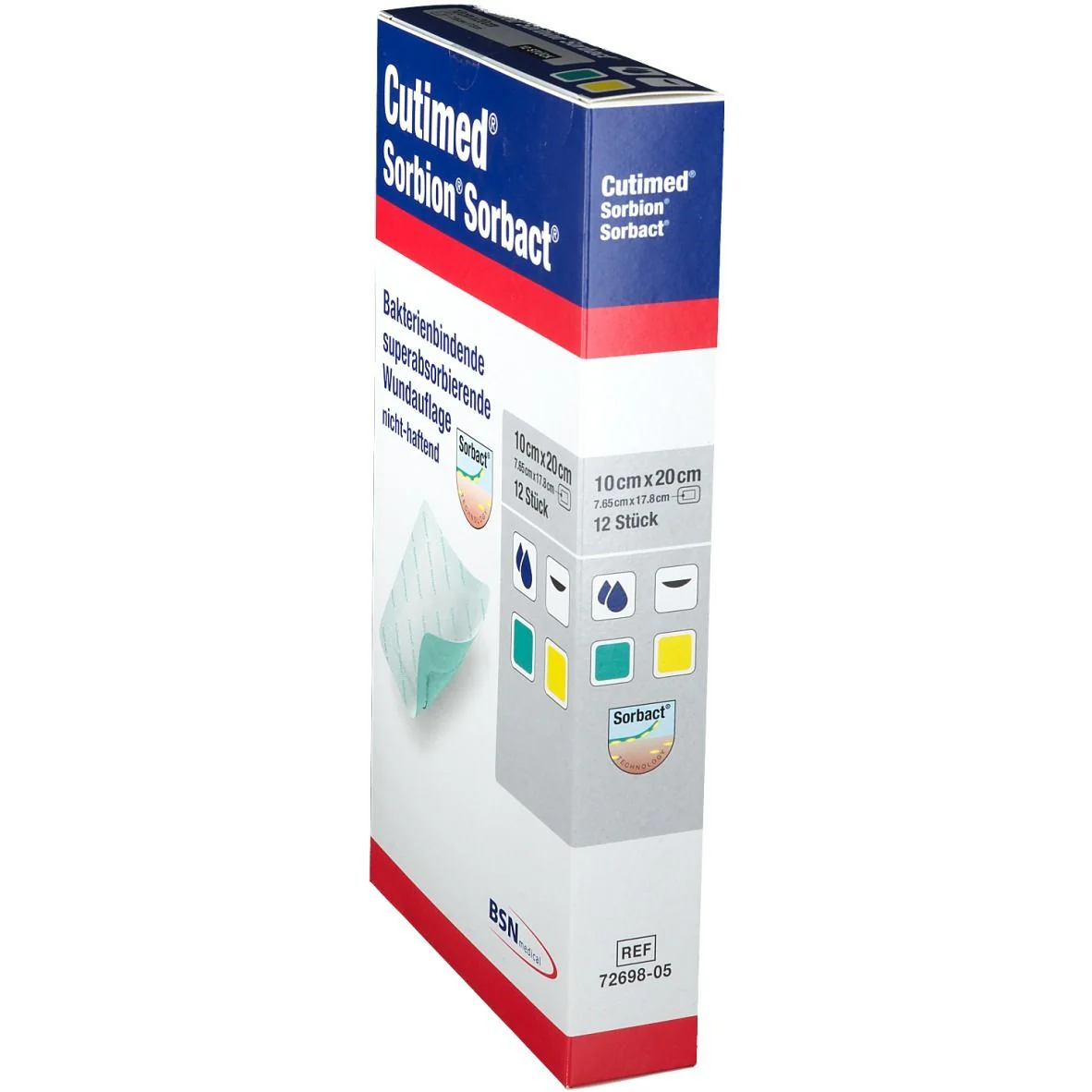 Cutimed Sorbion Sorbact Dressing | Pack of 10 - Image 2