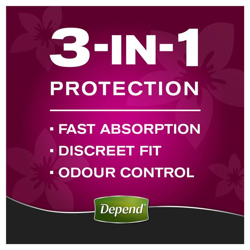 Depend Real Fit Regular Underwear for Women | Pack of 8 - Image 9