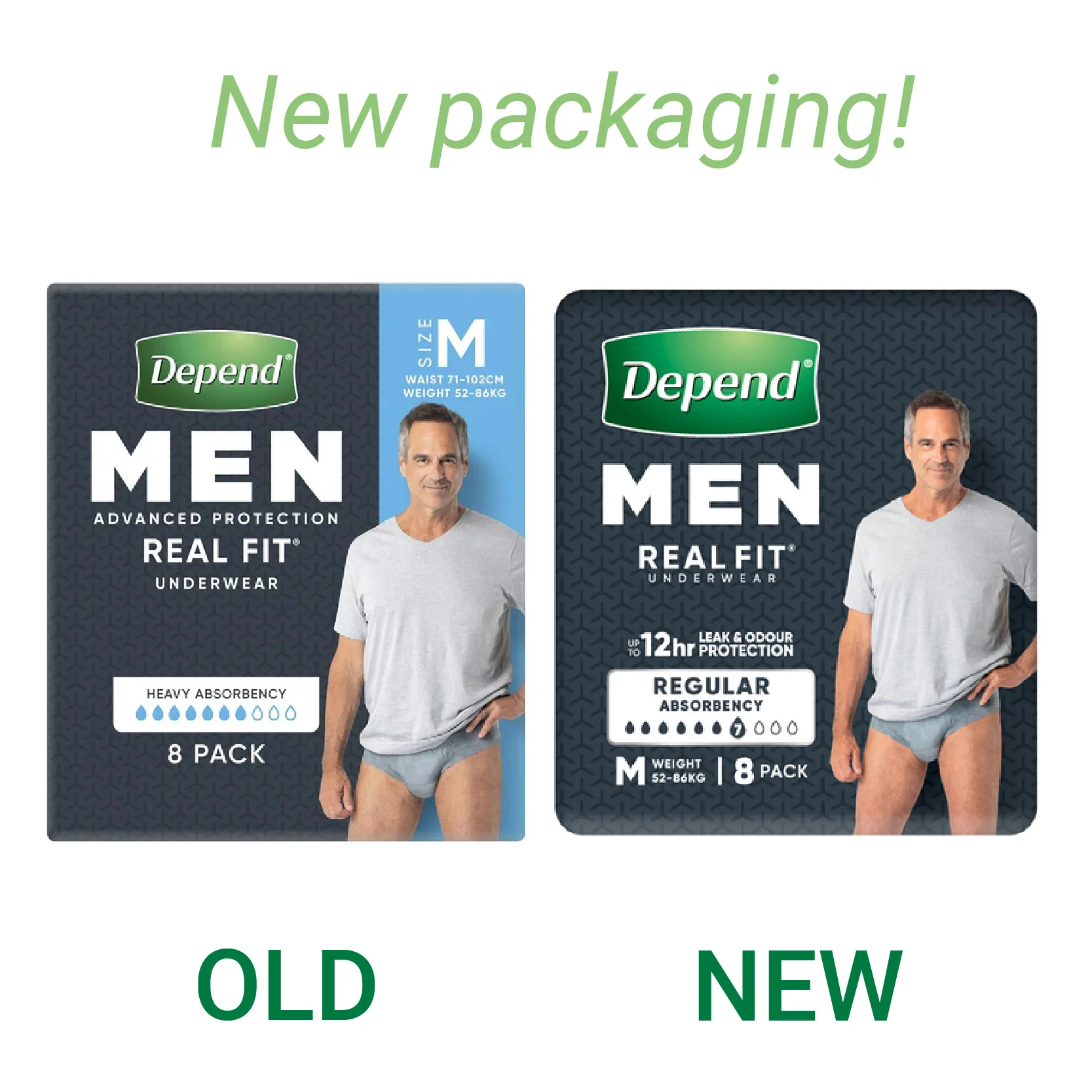 Depend Real Fit Underwear for Men | Pack of 8 - Image 4