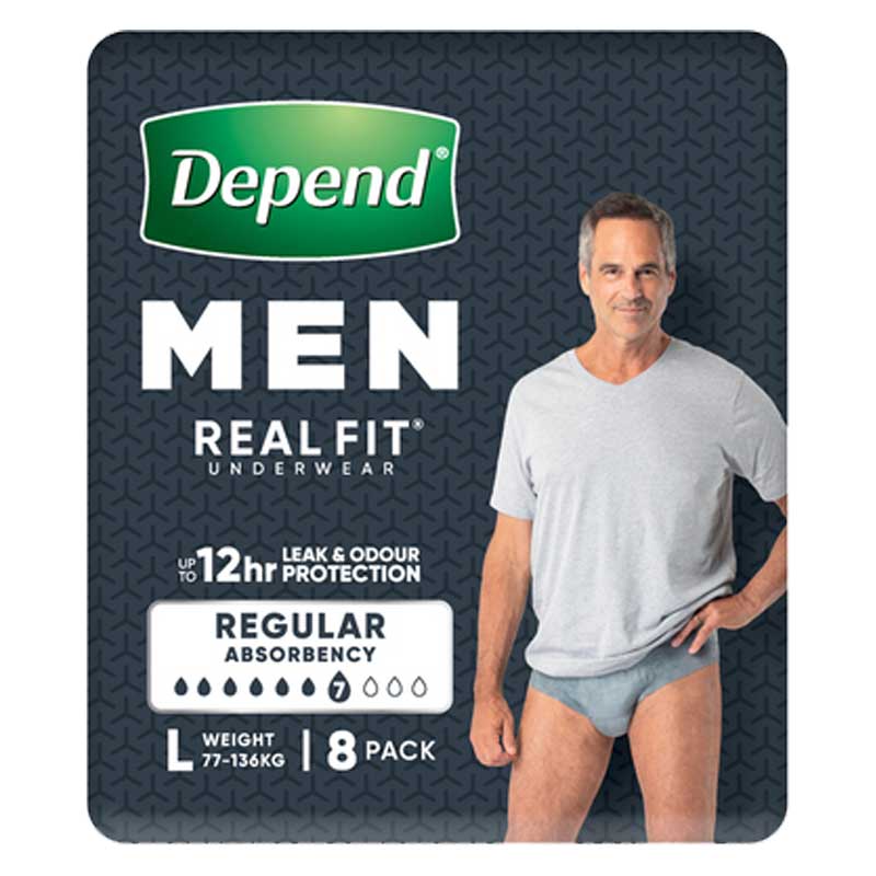Depend Real Fit Underwear for Men | Pack of 8 - Image 5