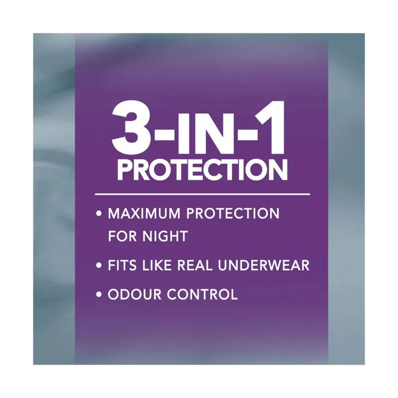 Depend Underwear RealFit Female Night Defence Size Large | Pack of 8 - Image 9
