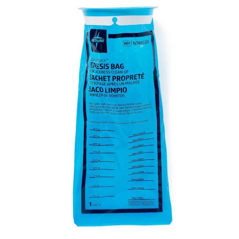 Medline Clean Sack for Emesis Bags Blue | Pack of 24 - Image 3