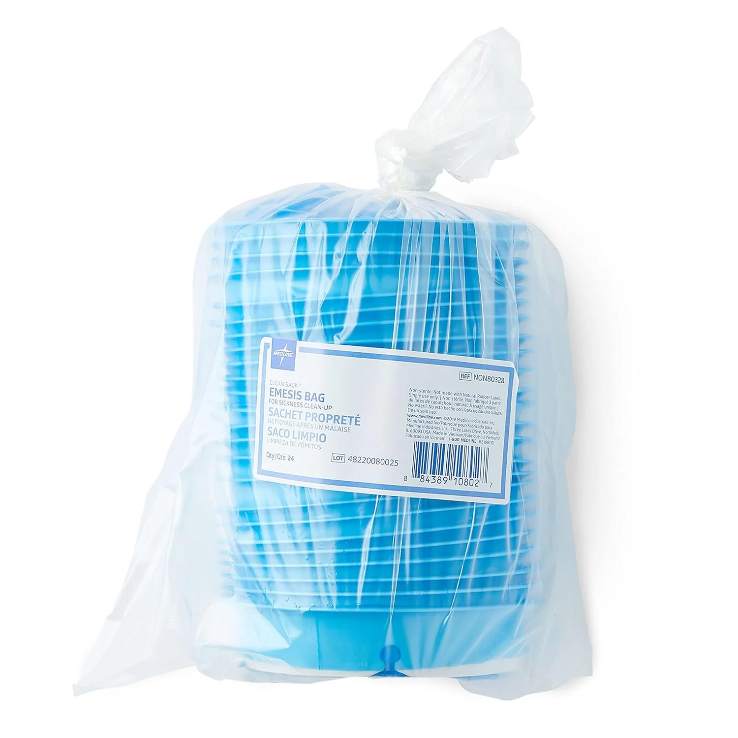 Medline Clean Sack for Emesis Bags Blue | Pack of 24 - Image 6