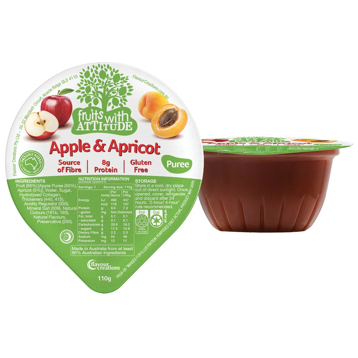 Flavour Creations Fruit with Attitude 110g tubs | Carton of 12
