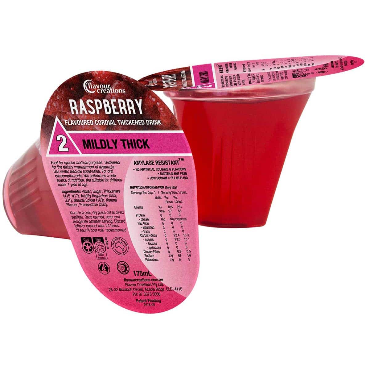 Flavour Creations Ready-To-Drink Cordial Mildly Thick/Level 2, 175mL Cups | Carton of 12 - Image 3