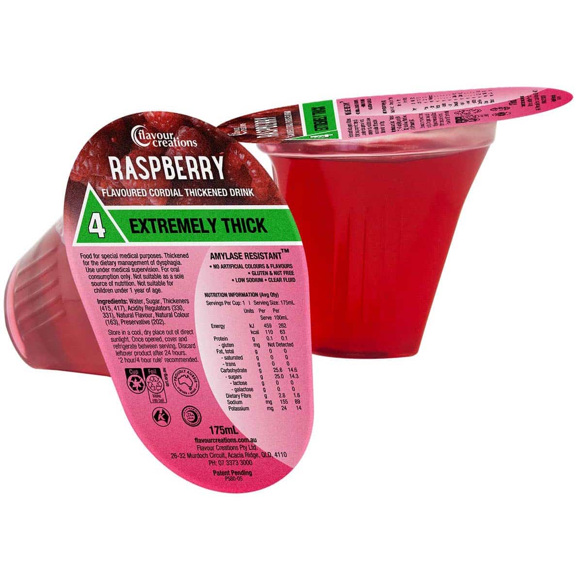 Flavour Creations Ready-To-Drink Cordial Extremely Thick/Level 4, 175mL Cups | Carton of 24 - Image 2