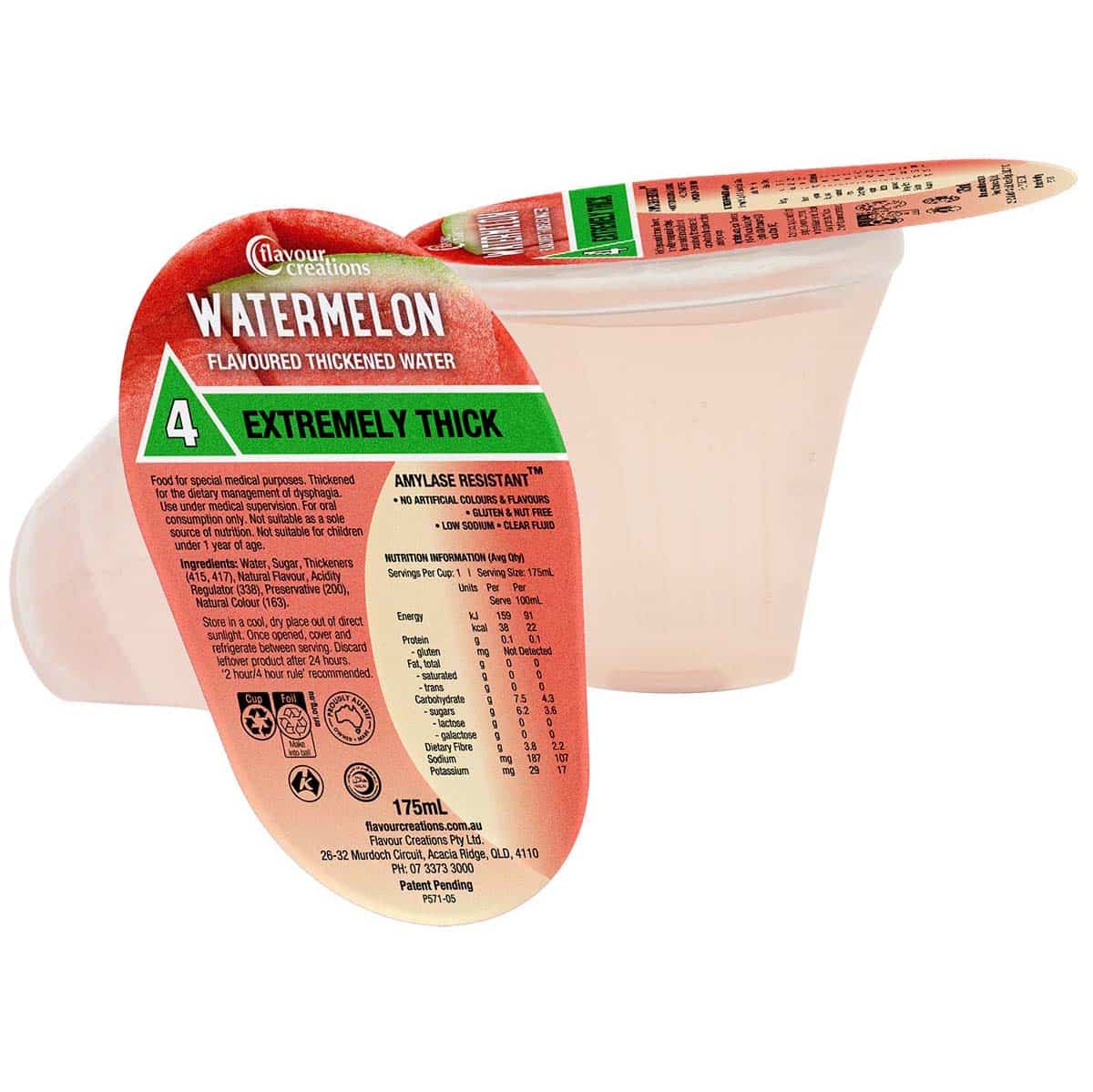 Flavour Creations Ready-To-Drink Extremely Thick/Level 4 Water 175mL Cups | Carton of 12 - Image 2