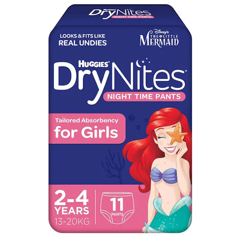 Huggies DryNites Pyjama Pants for GIRLS Size 2-4 years, 13-20kg | Pack of 10 - Image 2