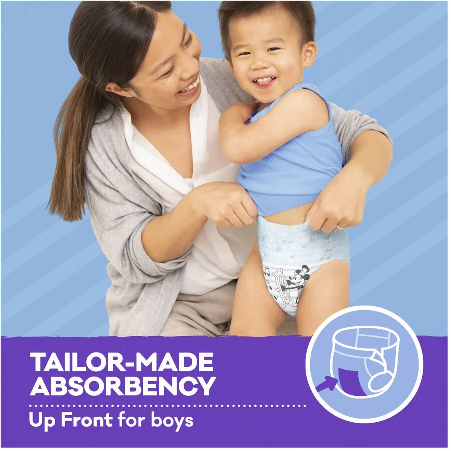 Huggies Ultra Dry Nappy Pants for Boys Size 5 Walker (12-17kg) | Pack of 26 - Image 3