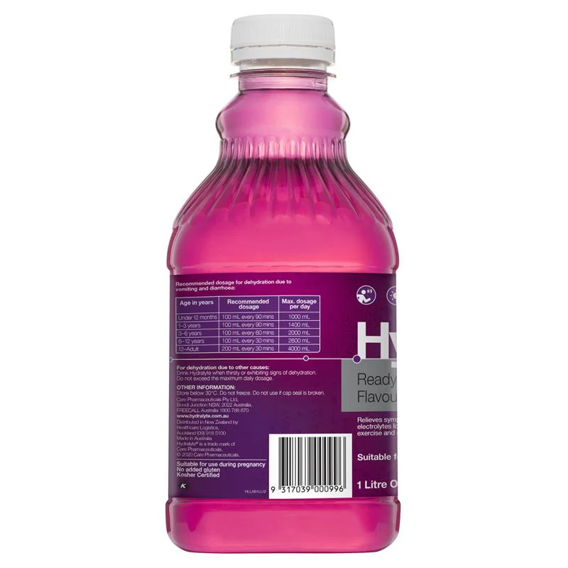 Hydralyte Liquid 1 Litre | Each - Image 6