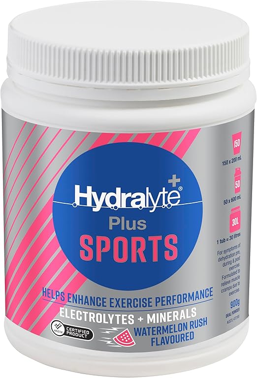 Hydralyte Plus Sports Electrolyte Powder 900g Tub | Each - Image 8