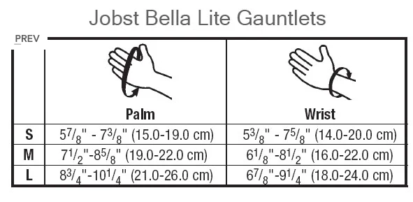 JOBST Bella Lite Compression Gauntlet 20-30mmHg in Biege | Pack of 1 - Image 3