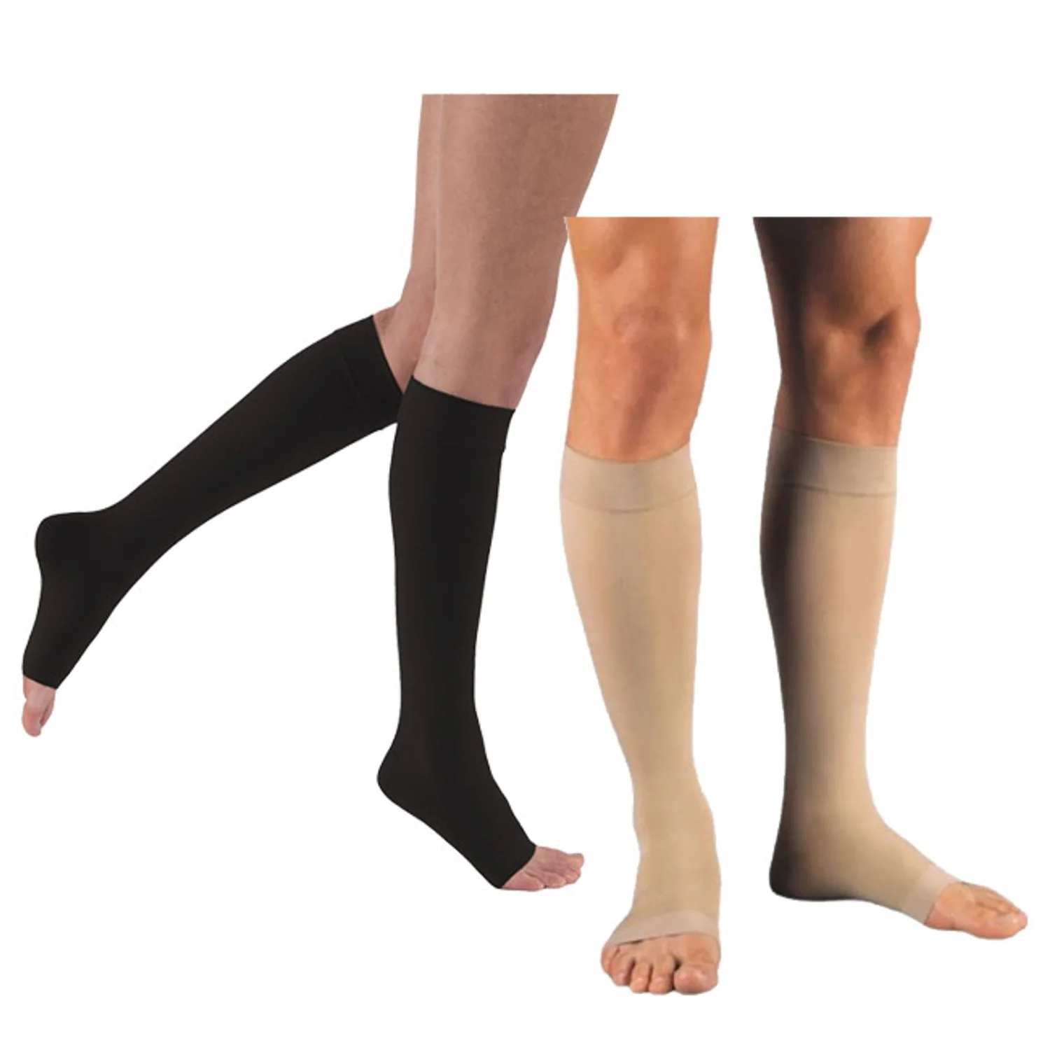 JOBST Relief Knee High Open Toe Full Calf Compression Stocking | 1 Pair