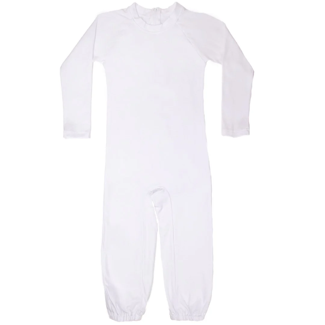 Kid's Long Sleeve Long Leg Body Suit, Onesie - Image 3