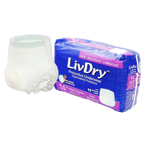 LivDry Disposable Incontinence Pull-On Underwear | Pack - Image 3