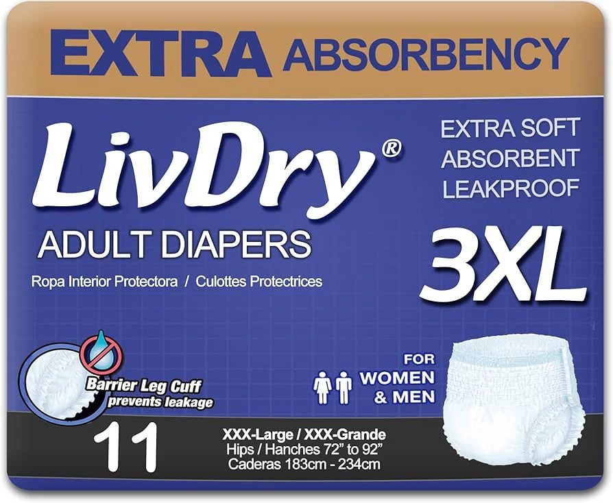 LivDry Disposable Incontinence Pull-On Underwear | Pack - Image 5
