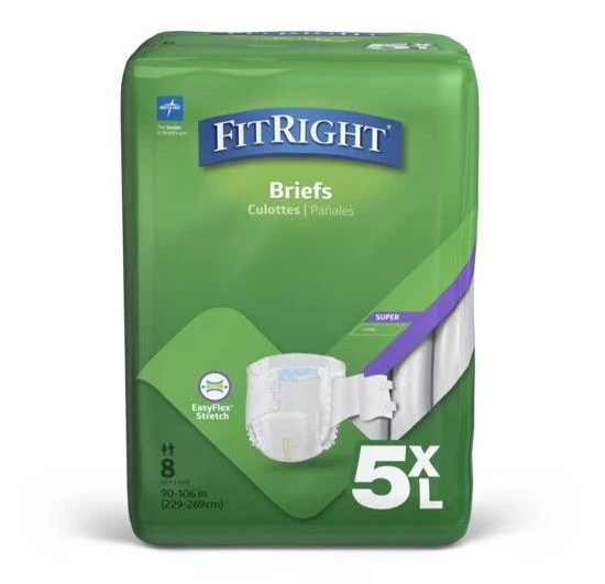Medline FitRight Bariatric Brief | Carton of 32 - Image 3