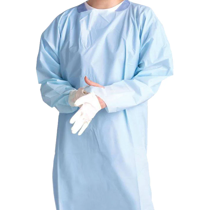 Medline Polyethylene Isolation Gowns with Thumb Loop Style, Size Regular | Carton of 75 - Image 3
