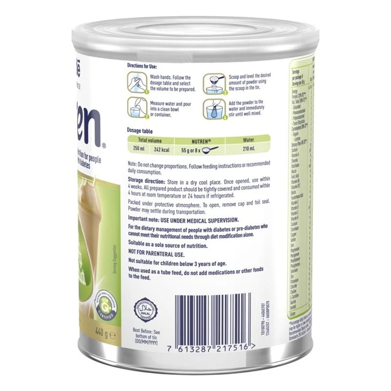Nutren Diabetes 440g Can - Image 3