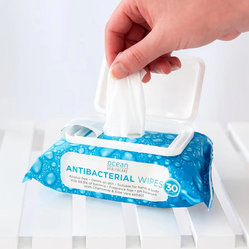 Ocean Healthcare Anti-Bacterial Wipes | Pack of 30 - Image 5