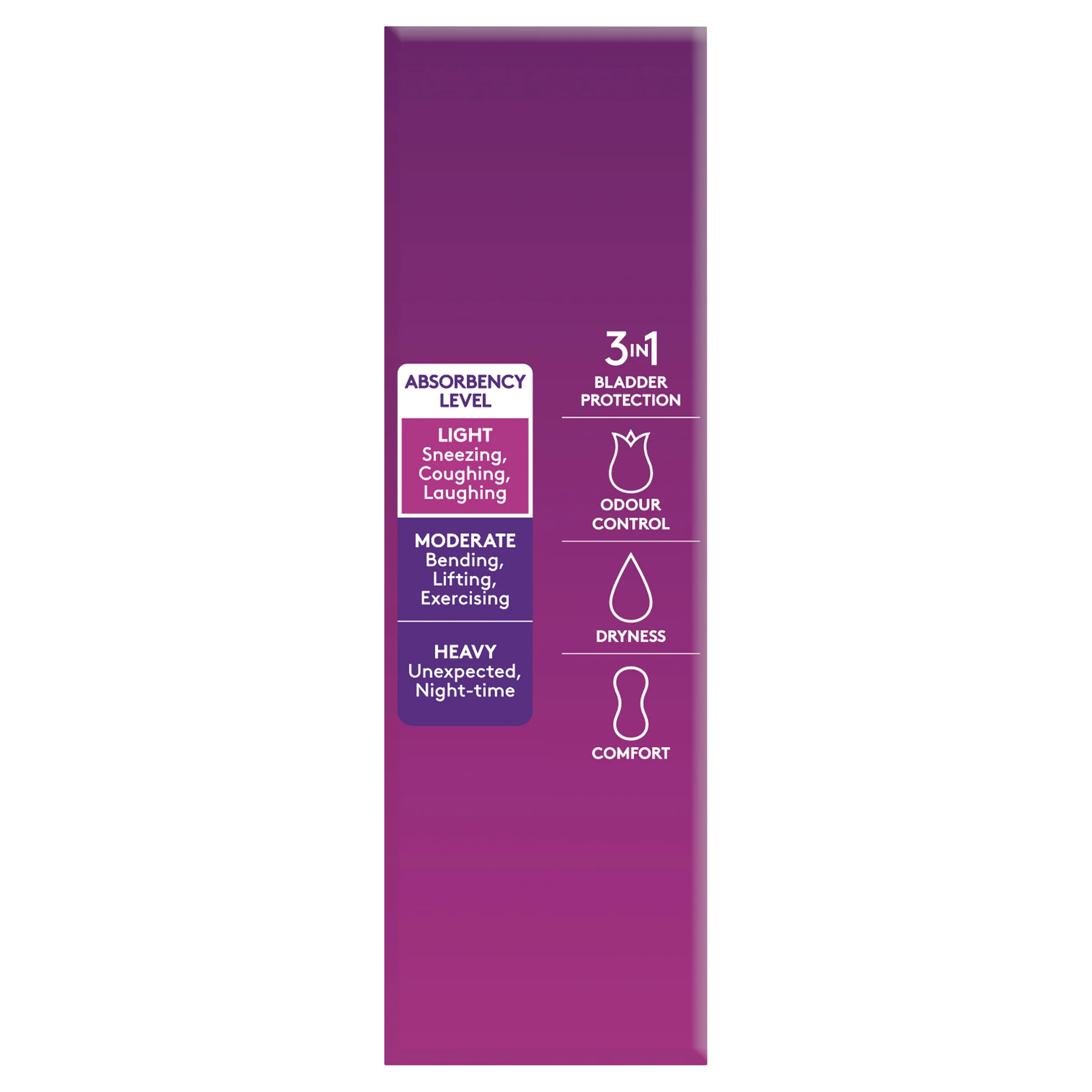 Poise Liners For Bladder Leaks Regular | 26 per Packet - Image 3