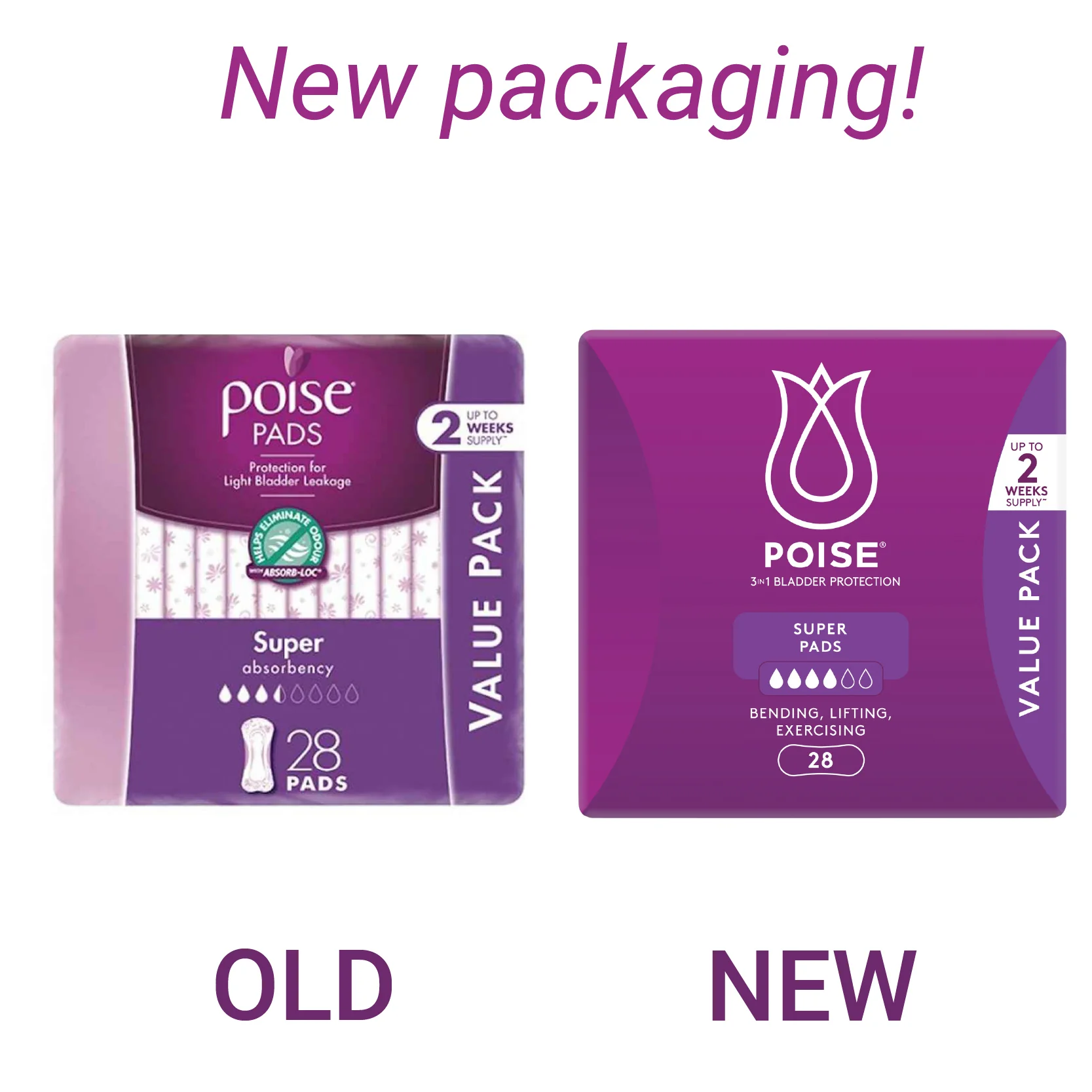 Poise Pads Super BULK PACK | 28 per packet - Image 2