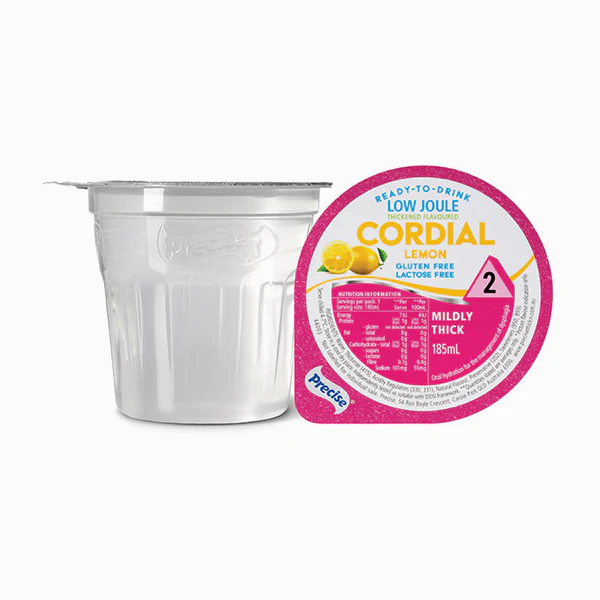 Precise Ready-To-Drink Mildly Thick/Level 2 Low Joule Cordial 185mL Cups | Carton of 12 - Image 2