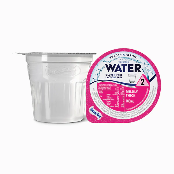 Precise Ready-To-Drink Mildly Thick/Level 2 Water 185mL Cups | Carton - Image 3
