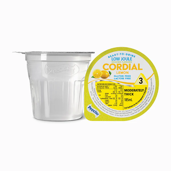 Precise Ready-To-Drink Moderately Thick/Level 3 Low Joule Cordial 185mL Cups | Carton of 12 - Image 2