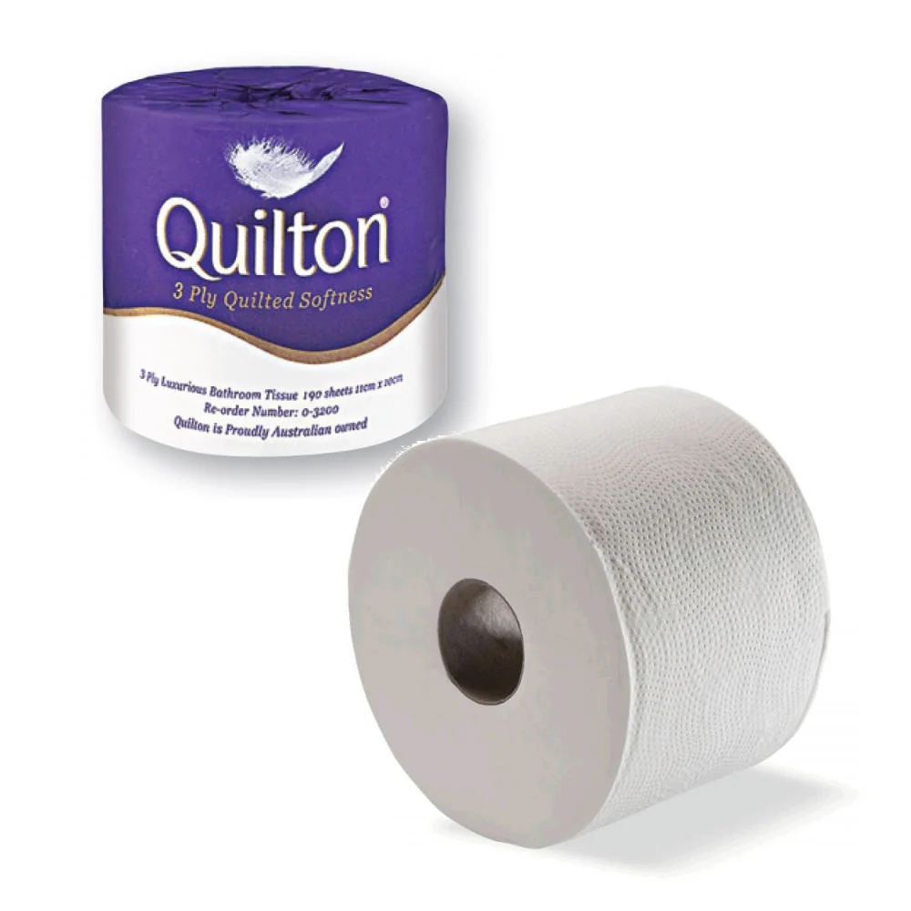 Quilton Super Premium 3 Ply Toilet Paper 190 sheets | Carton of 48 rolls - Image 2