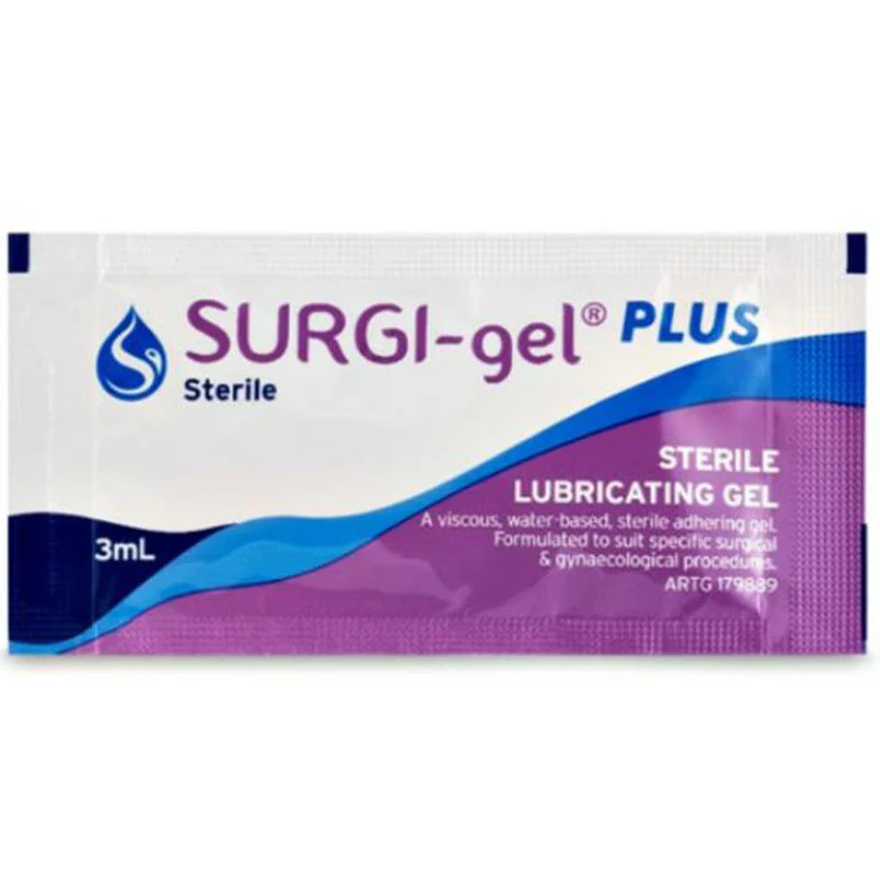 Surgi-Gel Plus Sterile Lubricant Gel Sachets 3mL | Pack of 144 - Image 2