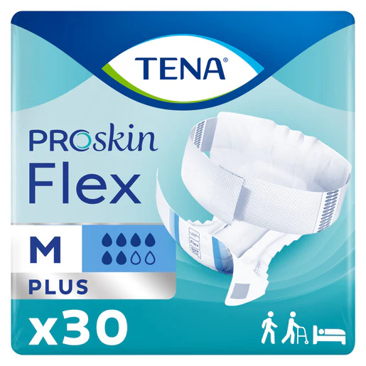 TENA Flex PROskin Plus Belted Incontinence Brief | Pack of 30 - Image 2