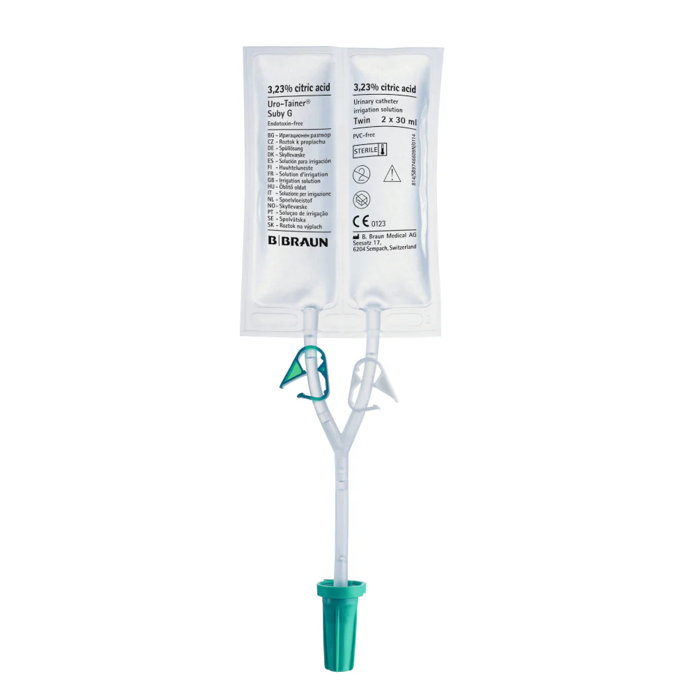 Uro-Tainer Twin Suby G (Citric Acid 3.23%) 2 x 30ml | Carton of 10