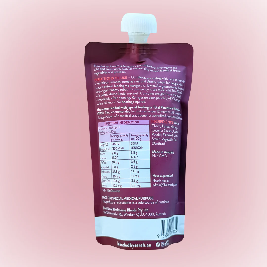 Wholesome Blends Cherry Cacao 280g pouch | Carton of 24 - Image 2